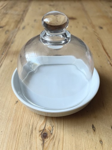 Glass domed mini cake - domed,
