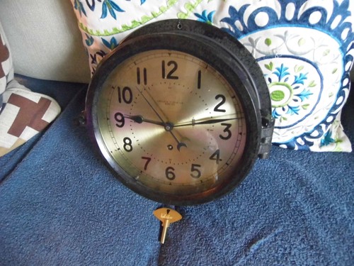 Vintage chelsea ship clock - chelsea, ship's
