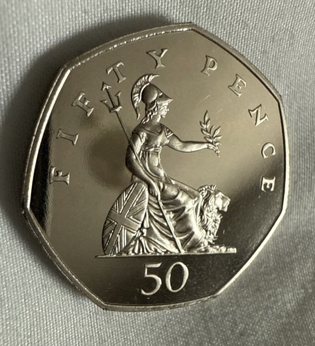 1992 50p britannia large old - 50p,