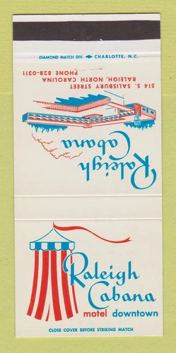 Matchbook cover raleigh - cover,