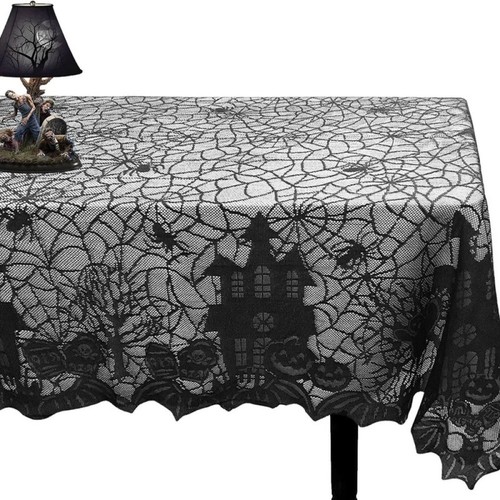 Halloween tablecloth spider - tablecloth,
