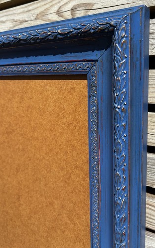 Vintage picture frame blue - vintage,