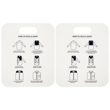 2 Pcs Folding Board for Clothes Clothing Partition Shirt Folder Organiser