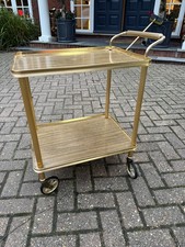 1960's METAL & WOOD EFFECT TEA