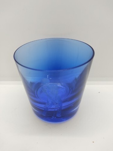 Cobalt blue glass with - blue,