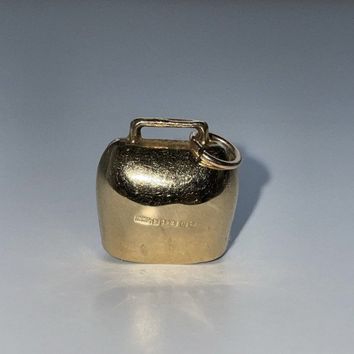 Vintage 9ct gold cow bell - 9ct,