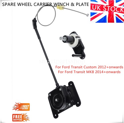 Spare wheel winch - carrier, with