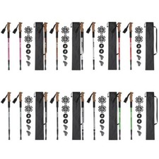 Jelex Walking Sticks With Korkgriffen Aluminium Adjustable Hiking Poles New