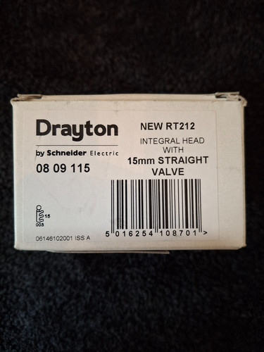 Drayton rt212 straight 15mm - drayton,
