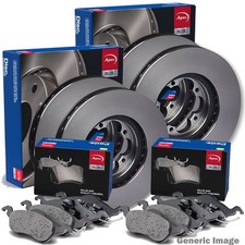 APEC Front & Rear Axle Brake Discs Set & Pads Fits Opel Mokka / Mokka X Vauxhall