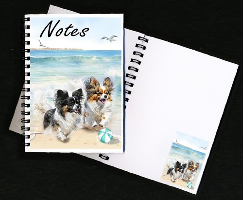 Papillon dog notebook notepad - papillon, notebook/notepad
