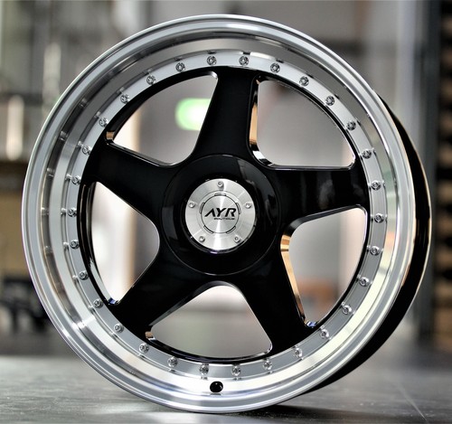 Black alloy wheels - alloy, fits
