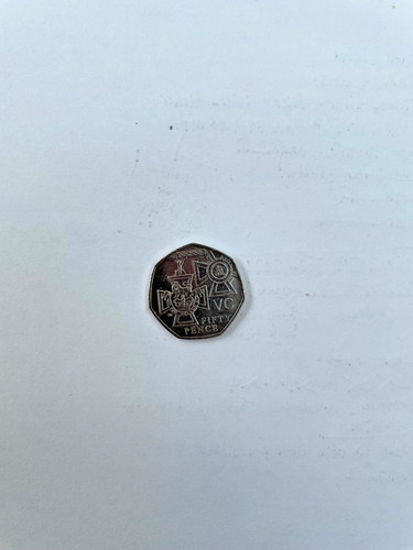 50p coin victoria cross - 50p,