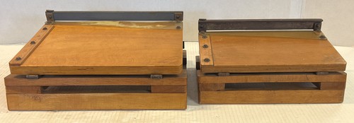 Pair vintage wooden - of,