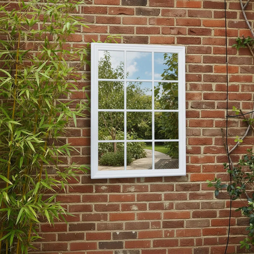 Large matte white window - white,