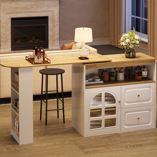 Rotating kitchen island dining - kitchen,