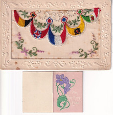 c.WW1 French Silk Envelope
