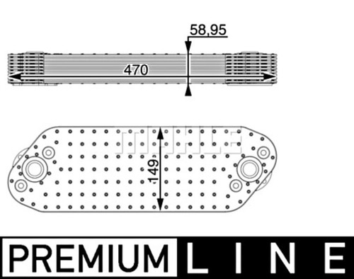 Mahle engine oil cooler for