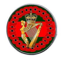 Ulster Defence Regiment UDR poppies wreath Military Domed Lapel pin Badge 25mm