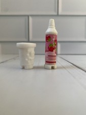 Barbie Dream House Accessory Clip In Fridge Food Squirty Cream Yoghurt  (S1)