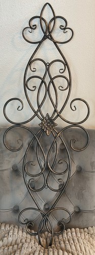 Large rustic scroll pediment - rustic,