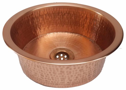 Polished golden copper vessel - copper,