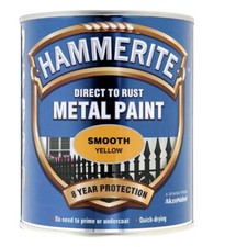 Hammerite - Smooth Direct To Rust Metal Paint - All Colours - All Sizes