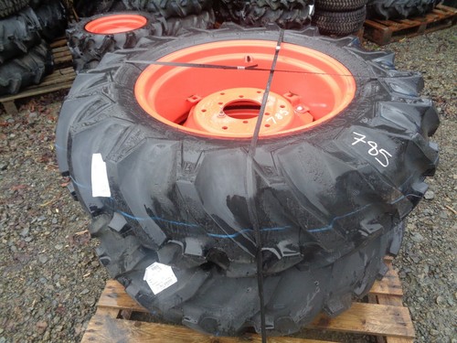 Pair kubota wheels agri tyres - kubota,