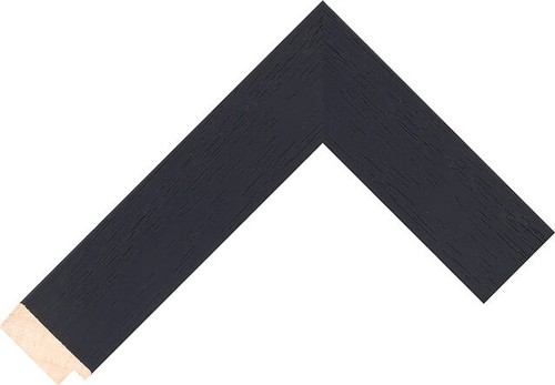 40mm wide black flat wood - black,