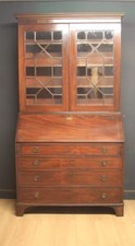 Antique Georgian Mahogany Bureau Bookcase FREE DELIVERY 