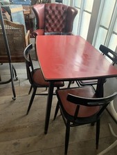 Vintage 50s 60s Kitchen Table And Four Chairs Retro - Formica. Original. 