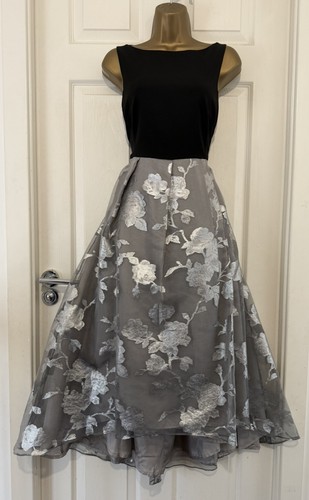 Coast black silver floral - black,