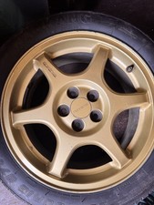 Used 16” Gold Subaru legacy WRX STI Turbo Alloy Wheels Colin McRae prodrive