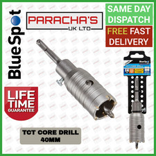 BlueSpot 40mm SDS Core Bits Cement Masonry Concrete Brick Block Waste Pipe