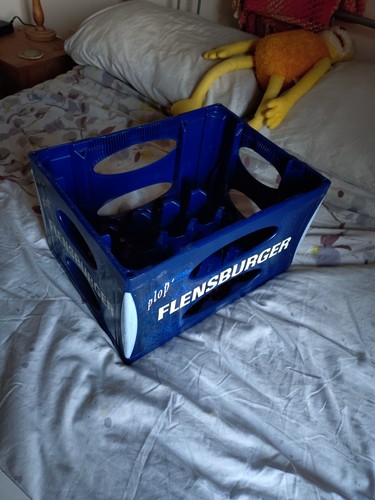 Flensburger beer lager - , crate