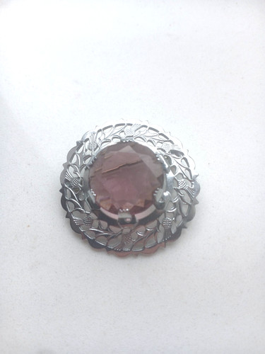 Vintage signed mizpah amethyst - mizpah,