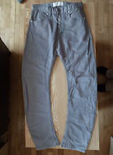 HUMOR Santiago - men's drop-crotch button-fly chino-style grey jeans W30