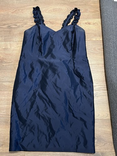 Brand new navy satin - brand, knee