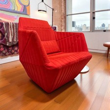 Ligne Roset red Facett chair