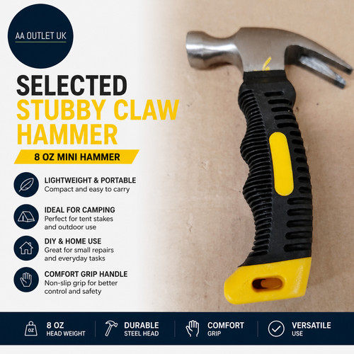 Aselected stubby claw hammer - aselected,