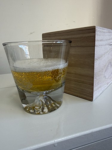 Japanese sake cup glass - cup, mount