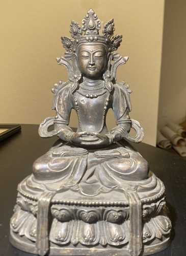 Chinese bronze kwan yin - chinese,