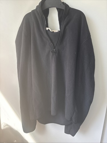 Black fleece jumper - jumper, zip