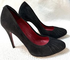 Cesare Paciotti Black Suede Heels – Made in Italy – Size EU 37 (US 6.5–7)!