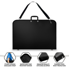 A1 BLACK WATER PROOF DESIGN PORTFOLIO CASE ART WORK PAINTING FOLDER BAG