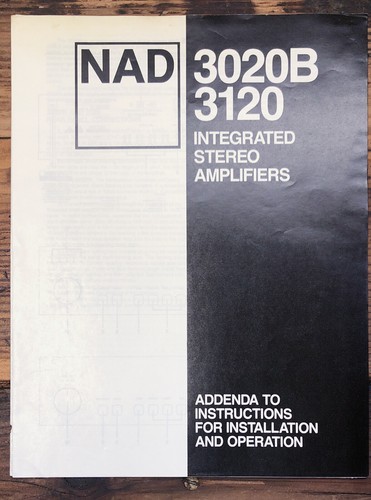 Nad model 3020b 3120 - model, amplifier