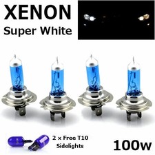 4 x H7 100w SUPERWHITE XENON