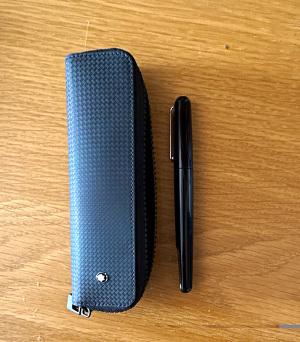 Montblanc black fountain pen - montblanc,