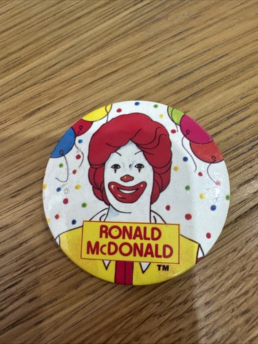 Mcdonald rare pin - rare, badge