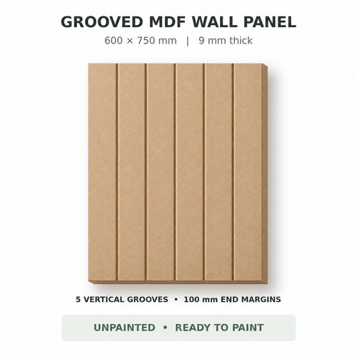 Grooved 9mm mdf - grooved, panels